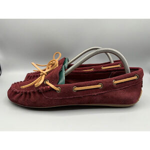 LUCKY BRAND ABELLE 2 Suede Moccasins Loafers Flats Slip-On Shoes Women's Sz 8 M